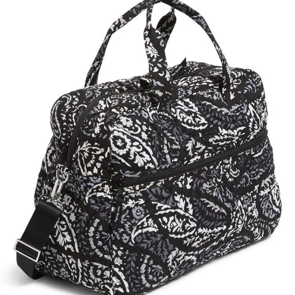 Vera Bradley Medium Traveler Bag in Paisley Noir - Picture 6 of 9